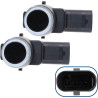 (Lot de 2) Capteurs Radars de Recul Aide Stationnement Avant ou Arrière compatible pour CLASSE C CLC E GL GLK M R S CLS SL SLK S