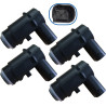 (Lot de 4) Capteurs Radar de Recul Aide Stationnement Arrière compatible pour DOKKER DUSTER LODGY LOGAN II LOGAN MCV II SANDERO 