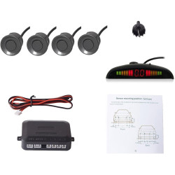 E-kylin car auto vehicle reverse backup radar system with 4 parking sensors distance detection + led distance display + sound wa