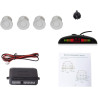 COCAR Système de recul de Voiture avec 4 capteurs de stationnement et Radar de détection de Distance + Affichage de Distance LED