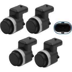 (Lot de 4) Capteurs Radar de Recul Aide Stationnement Avant ou Arrière compatible pour QASHQAI +2 I VIVARO A KANGOO II KOLEOS I 