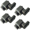 (Lot de 4) Capteurs Radar de Recul Aide Stationnement Avant ou Arrière compatible pour QASHQAI +2 I VIVARO A KANGOO II KOLEOS I 