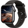 Acclafit montre connectée homme femme avec appels bleutooth, écran 1.85" hd smartwatch sport (140+ modes), cardiofréquencemètre,