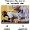 Acclafit montre connectée homme femme avec appels bleutooth, écran 1.85" hd smartwatch sport (140+ modes), cardiofréquencemètre,