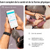 Acclafit montre connectée homme femme avec appels bleutooth, écran 1.85" hd smartwatch sport (140+ modes), cardiofréquencemètre,