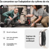 Acclafit montre connectée homme femme avec appels bleutooth, écran 1.85" hd smartwatch sport (140+ modes), cardiofréquencemètre,