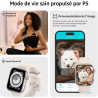Acclafit montre connectée homme femme avec appels bleutooth, écran 1.85" hd smartwatch sport (140+ modes), cardiofréquencemètre,