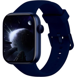 Acclafit montre connectée homme femme avec appels bleutooth, écran 1.85" hd smartwatch sport (140+ modes), cardiofréquencemètre,