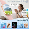 Ia montre connectée femme homme avec chatgpt, 1.91''smartwatch avec appel bleutooth, etanche ip68 montre sport podometre cardiof