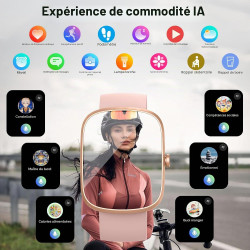 Ia montre connectée femme homme avec chatgpt, 1.91''smartwatch avec appel bleutooth, etanche ip68 montre sport podometre cardiof