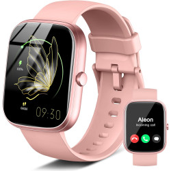 Montre connectée femme homme avec appel bleutooth, 1.91'' smartwatch avec 110+ sportifs podometre/cardiofrequencemetre/sommeil s