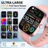 Montre connectée femme homme avec appel bleutooth, 1.91'' smartwatch avec 110+ sportifs podometre/cardiofrequencemetre/sommeil s