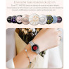Montre Intelligente pour Femme, écran Couleur de 3,2 cm, étanchéité IP67, traqueur d'activité Physique, Moniteur de fréquence Ca