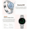 Montre Intelligente pour Femme, écran Couleur de 3,2 cm, étanchéité IP67, traqueur d'activité Physique, Moniteur de fréquence Ca
