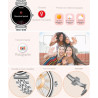 Montre Intelligente pour Femme, écran Couleur de 3,2 cm, étanchéité IP67, traqueur d'activité Physique, Moniteur de fréquence Ca