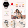 Montre Intelligente pour Femme, écran Couleur de 3,2 cm, étanchéité IP67, traqueur d'activité Physique, Moniteur de fréquence Ca