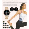 Montre Intelligente pour Femme, écran Couleur de 3,2 cm, étanchéité IP67, traqueur d'activité Physique, Moniteur de fréquence Ca