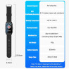 X&z-xaoy montre intelligente pour seniors avec détection de chute montre intelligente avec alarme sos pour personnes âgées avec 