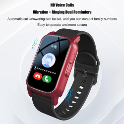 X&z-xaoy montre intelligente pour seniors avec détection de chute montre intelligente avec alarme sos pour personnes âgées avec 