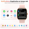 Gydom montre connectée femme homme, écran amoled 1,75" avec suivi fitness, appels bleutooth & assistant ia, fréquence cardiaque 