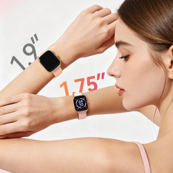 Gydom montre connectée femme homme, écran amoled 1,75" avec suivi fitness, appels bleutooth & assistant ia, fréquence cardiaque 