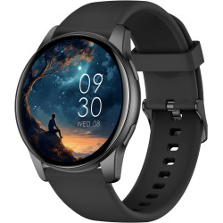 Acclafit montre connectée femme homme avec appel bleutooth, smartwatch ronde 1,38" avec 147+ modes sportifs, cardiofréquencemètr