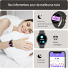 Acclafit montre connectée femme homme avec appel bleutooth, smartwatch ronde 1,38" avec 147+ modes sportifs, cardiofréquencemètr