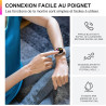 Acclafit montre connectée femme homme avec appel bleutooth, smartwatch ronde 1,38" avec 147+ modes sportifs, cardiofréquencemètr