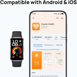 HUAWEI Band 10 Montre intelligente avec suivi de fitness alimenté par l'IA, analyse du sommeil de niveau professionnel, assistan
