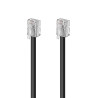 deleyCON 40m Câble Téléphone - RJ11 Modulaire 99% Cuivre AWG 28 6P4C Western - 2x Fiche RJ11 avec plat pour Prise Modem Routeur 