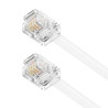 deleyCON 6m Câble Téléphone - RJ11 Modulaire 6P4C Western - 2x Fiche RJ11 avec plat pour Prise Modem Routeur Fax ISDN DSL VDSL I