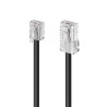 deleyCON 6m Câble Téléphone RJ11 vers RJ45 Modulaire plat RJ11 Fiche vers RJ45 Connecteur Réseau Prise Téléphone Modem Routeur F