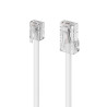 deleyCON 3,0m Câble Téléphone RJ11 vers RJ45 Modulaire plat RJ11 Fiche vers RJ45 Connecteur Réseau Prise Téléphone Modem Routeur