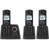 ALCATEL F530 Voice Trio - Téléphone Fixe Sans Fil DECT Avec Répondeur - Grand Écran Rétroéclairé - Haut-Parleur - Fonction Bloca