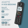 ALCATEL F530 Voice Duo - Téléphone Fixe Sans Fil DECT Avec Répondeur - Grand Écran Rétroéclairé - Mains Libres - Fonction Blocag
