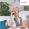 Gigaset Start 120 téléphone DECT, Blocage d’appels, Anthracite | Sans fil, écran rétroéclairé 1,5 pouces, mains libres, contacts