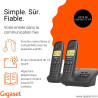 Gigaset Start 120A Duo, téléphone DECT, 2 combinés, répondeur, Anthracite | Sans fil, blocage d’appels, écran rétroéclairé 1,5 p