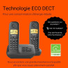 Gigaset Start 120A Duo, téléphone DECT, 2 combinés, répondeur, Anthracite | Sans fil, blocage d’appels, écran rétroéclairé 1,5 p