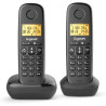 Gigaset Start 120 Duo, téléphone DECT, 2 combinés, Blocage d’appels | Sans fil, écran rétroéclairé 1,5 pouces, mains libres, con