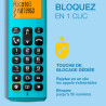 ALCATEL E260 - Téléphone Fixe sans Fil DECT - Design Compact - Grand Écran Rétroéclairé - Mains Libres - Fonction Blocage des Ap