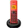 ALCATEL E260 - Téléphone Fixe sans Fil DECT - Design Compact - Grand Écran Rétroéclairé - Mains Libres - Fonction Blocage des Ap