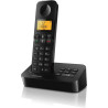 PHILIPS Téléphone Fixe sans Fil D2651B/01 Single - Téléphone sans Fil avec Répondeur - Écran de 1'6 Pouce - Répertoire Téléphoni
