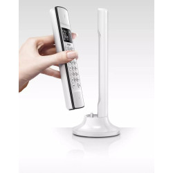 Philips Telephone Fixe sans Fil Linea M4501W/01 Single - Téléphone Fixe DECT – Écran 1,6 Pouce - 16h Conversation – 180h Veille 