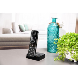 Philips D4751B Téléphone DECT Identification de l'appelant Noir