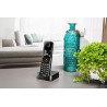 Philips D4701B Téléphone Fixe sans Fil – Téléphone DECT avec Écran 1,8 Pouce – 50 Contacts – 16h Conversation – 250h Veille – No