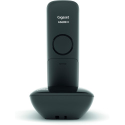 Gigaset AS690 Duo - Téléphone fixe sans fil - 2 combinés - Noir