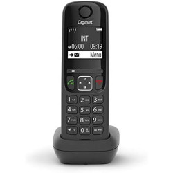 Gigaset AS690A Téléphone fixe Quattro Noir [Version Française]
