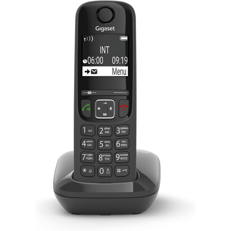 Gigaset AS690 - téléphone DECT sans fil - grand écran à haut contraste - excellente qualité audio - profils sonores réglables - 