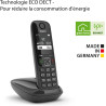 Gigaset AS690 - téléphone DECT sans fil - grand écran à haut contraste - excellente qualité audio - profils sonores réglables - 