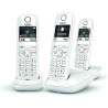 Gigaset AS690 Trio - Téléphone fixe sans fil, 3 combinés avec grand écran rétroéclairé pour un affichage ultra lisible, fonction